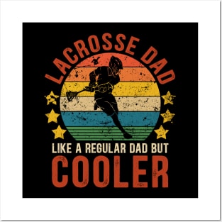 Lacrosse Dad Funny Vintage Lacrosse Father's Day Gift Posters and Art